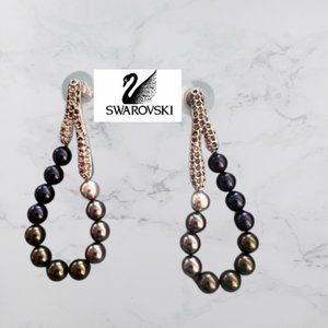 Swarovski - Multi-colour Pearl earrings 5cm - Pristine Condition